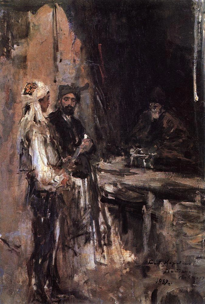 Konstantin Korovin - Acquistare un pugnale, Tretyakov Gallery, Moscow